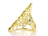 Gold Tone Open Design Filigree Ring