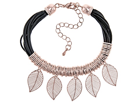 Tri-Tone Leaf Station Set of 3 Bracelets