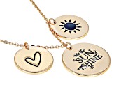 Gold Tone "Be The Sunshine" Necklace