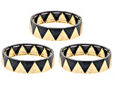 Two-Tone Set of 3 Bracelets