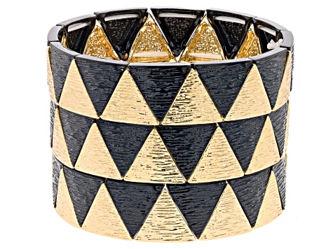 Two-Tone Set of 3 Bracelets