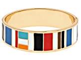 Gold Tone Enamel Bracelet