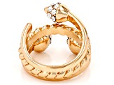 Gold Tone Crystal Ring