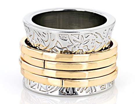 Two Tone Spinner Ring