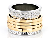 Two Tone Spinner Ring