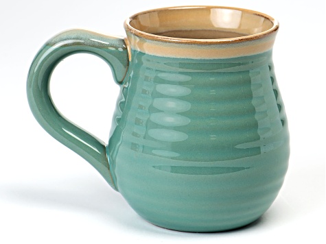 Paula Deen's Family Kitchen Aqua Glaze Coffee Mug