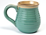 Paula Deen's Family Kitchen Aqua Glaze Coffee Mug