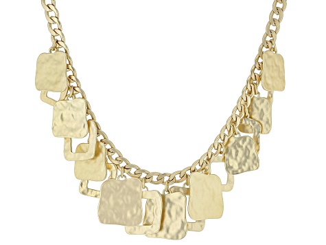 Gold Tone Matte Necklace