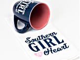 Southern Girl At Heart Tea Towel &  Mug Set