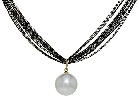 Pearl Simulant Gold Tone Multi-Strand Necklace