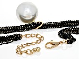 Pearl Simulant Gold Tone Multi-Strand Necklace