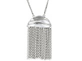 Silver Tone Tassel Necklace