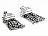 Silver Tone Tassel Earrings