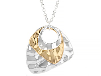 Picture of Two Tone Geometric Necklace