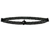 Pre-Owned Black Spinel Beaded Stretch Belt