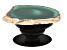 Pre-Owned Green Agate Gold Tone Phone Grip