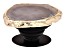 Pre-Owned Gray Agate Gold Tone Phone Grip