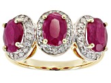 Red Ruby 10k Yellow Gold Ring 2.64ctw