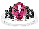 Pink Danburite Sterling Silver Ring 2.37ctw