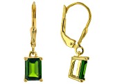 Chrome Diopside 18k Yellow Gold Over Sterling Silver Earrings 1.58ctw