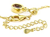Tanzanite 18k Yellow Gold Over Sterling Silver Pendant With Chain 0.65ctw