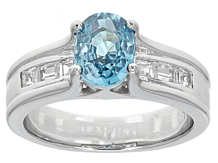 Blue Zircon Sterling Silver Ring 2.20ctw - RCH176 | JTV