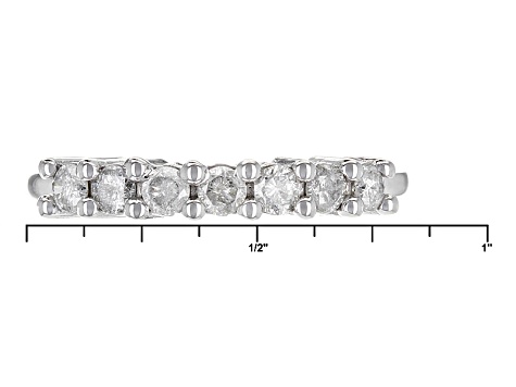 White Diamond 10k White Gold Ring .50ctw