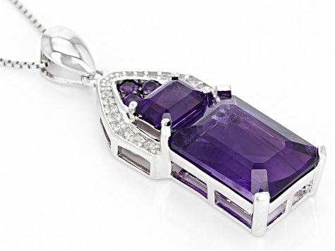 Silver Bracelet With 12.55ctw White and Purple Amethyst for women 