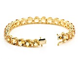 Yellow Citrine 18k Yellow Gold Over Sterling Silver Bracelet 27.66ctw