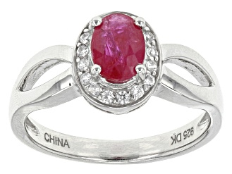 Mahaleo Ruby Sterling Silver Ring .79ctw