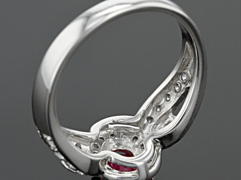 Mahaleo Ruby Sterling Silver Ring .96ctw