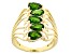 Green Chrome Diopside 18k Yellow Gold Over Sterling Silver Ring 1.75ctw
