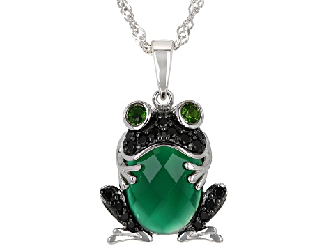 Lotus and Frog / silver pendant / Silver925/Sterling Silver - Shop GINNEZU  Necklaces - Pinkoi