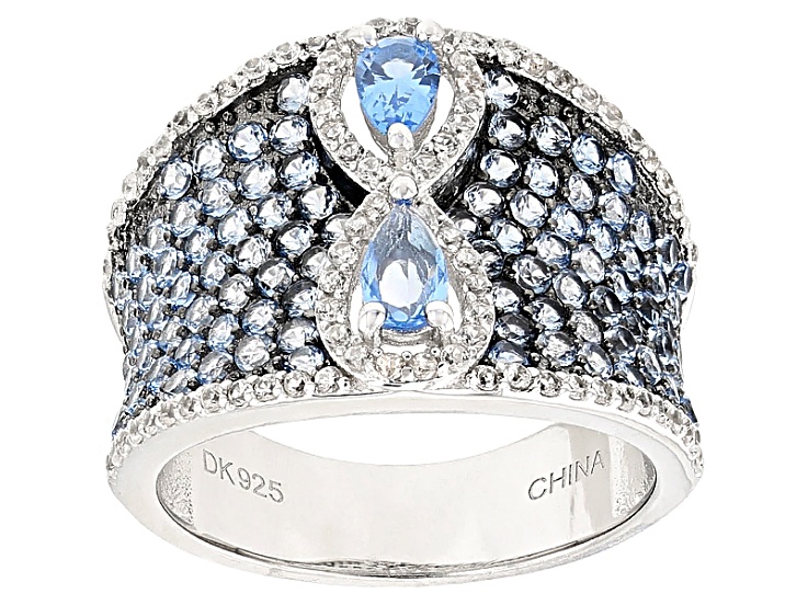 Blue White Fire Opal 925 Sterling Silver Women Jewelry Gems Pendant SP007-08