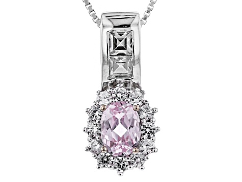 Pink Kunzite Sterling Silver Pendant With Chain 1.84ctw