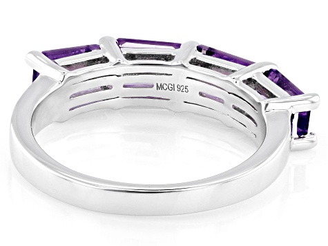 Crystal Tones Moldavite Platinum 9インチ Canela Amethyst Rhodium Over Sterling Silver Ring 1.98ctw