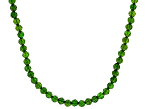 Chrome Diopside Sterling Silver Necklace 53ctw