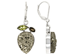Brown Smoky Quartz Sterling Silver Earrings 0.36ctw