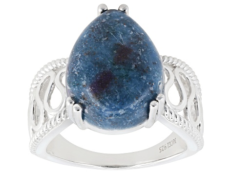 【Ruby】10点 Ruby in Kyanite Rhodium Over Sterling Silver Ring - RST2393 | JTV