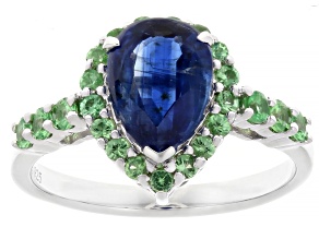 Mint Kyanite Rhodium Over Sterling Silver Ring 2.47ctw