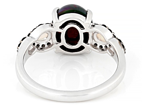 ヘトロジェニティ　Raw Face/Blasted Silver White Cubic Zirconia Rhodium Over Sterling Silver Ring 6.20