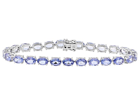 Butterfly Blue Topaz Rhodium Over Sterling Silver Bracelet 20.25ctw