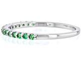 Mint Tsavorite Rhodium Over Sterling Silver Ring 0.26ctw