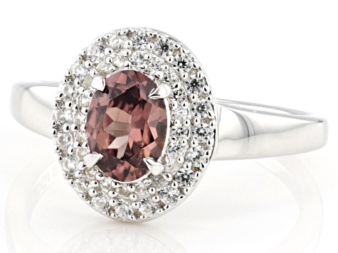 Blush Zircon Rhodium Over Sterling Silver Ring 1.29ctw - RST399 | JTV