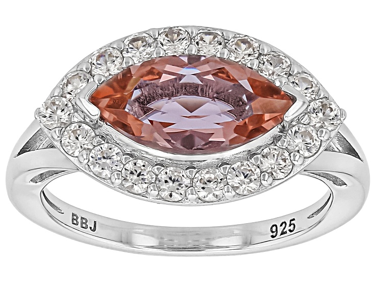 Color Change Zandrite(R) Rhodium Over Sterling Silver Ring 2.23ctw