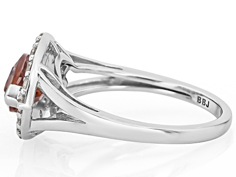 Color Change Zandrite(R) Rhodium Over Sterling Silver Ring 2.23ctw