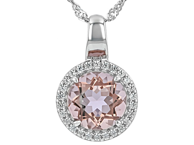Color Change Zandrite(R) Rhodium Over Sterling Silver Pendant with Chain 2.33ctw