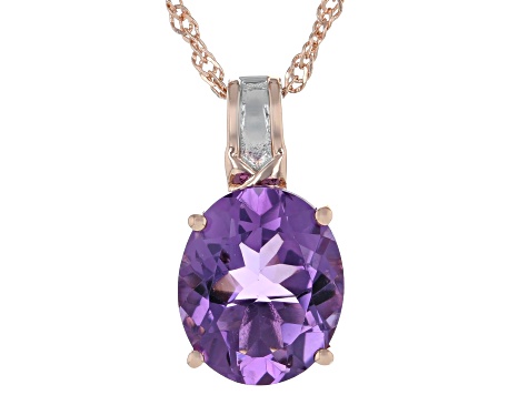 Canela Amethyst Rhodium Over Sterling Silver Ring 4.60ct - RST047