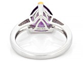 Purple Canela Amethyst Rhodium & 18K Yellow Gold Over Sterling Silver Solitaire Ring 2.05ct
