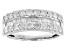 White Diamond 10k White Gold Band Ring 1.35ctw